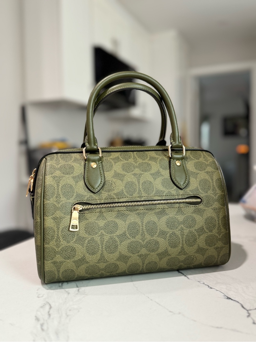 Coach - Rowan Satchel - Olive Signature - Picture 4 of 6